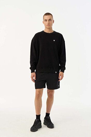 WWF Market Panda Soft Fleece Men's Shorts - Black