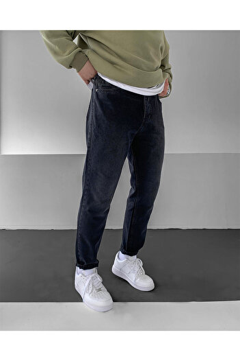 NO1 KONSEPT Anthracite Boyfriend Παντελόνι