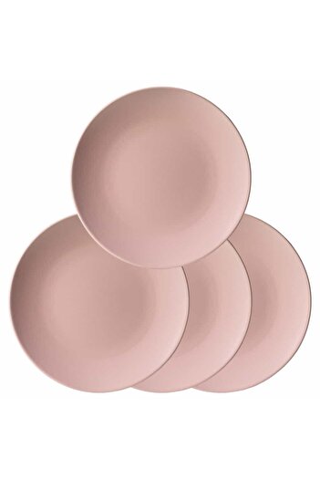 Cesiro Enjoy Delights in Style: Set of 4 Pale Pink Matte Plates!