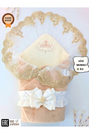 Tomuycuk Winter Baby Swaddle Unisex Baby Outer Swaddle Blanket Hospital Exit Swaddle Blanket