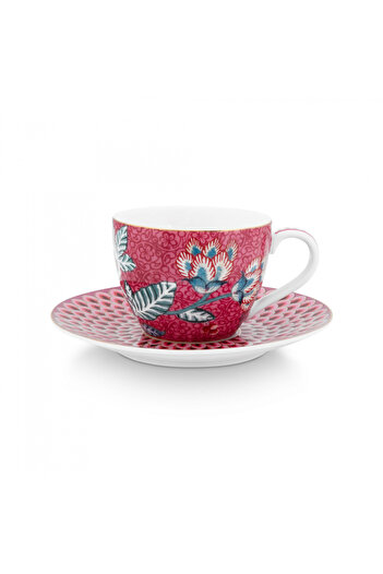Pip Studio Set 2 cești cu farfurioare, Pip Studio, colecția Flower Festival, 120ml