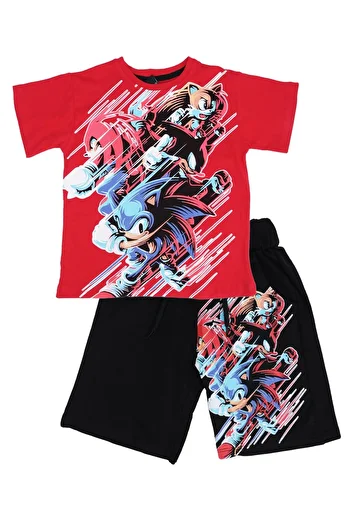 Bebelop Sonic Printed T-shirt and Shorts Set