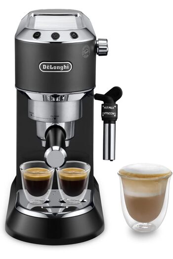 DELONGHİ De'Longhi Dedica Espresso Machine with Pump, 15 Bar, 1350 Watts - Black EC685.BK