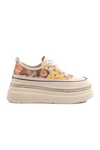 Guja Yellow High Sole Women's Sneaker 25Y423-6 Z