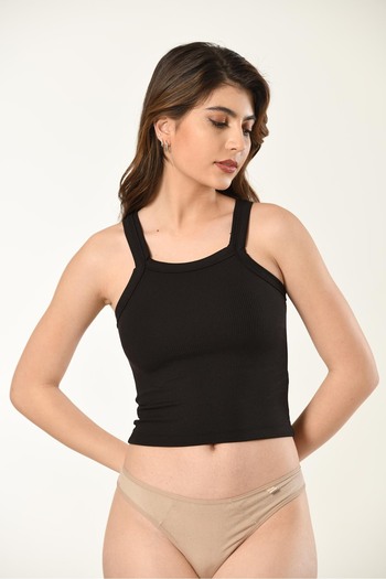 NUİTAMORE Nuitamore Halter Neck Padded Crop Athlete Tank Top