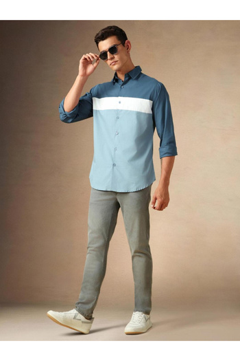 Dennis Lingo By Styli Striped Button Down Casual Shirt