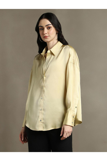 Dennis Lingo By Styli Relaxed Fit Casual Shirt with Spread Collar