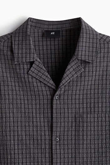 H&M Loose Fit Seersucker resort shirt