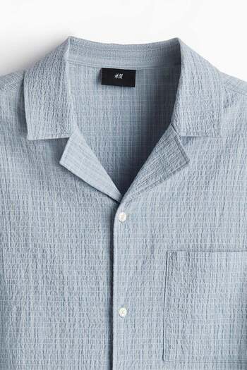 H&M Loose Fit Seersucker resort shirt