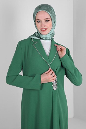 Alvina STONE DETAILED CREPE DOUBLE PANT SUIT 30332