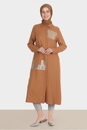 Alvina Tunic 42605 - Shiny Stripe Detailed