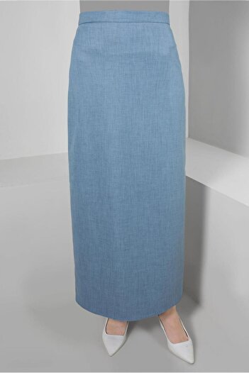 Alvina Straight Cut Hidden Slit Skirt 60419