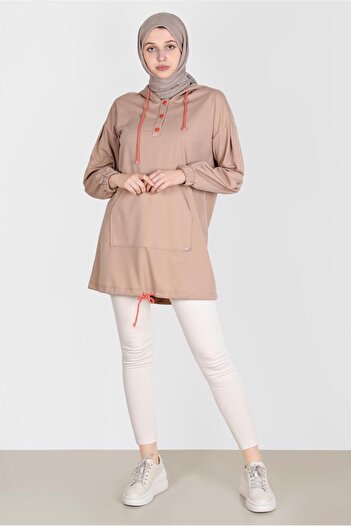Alvina Hooded Snap-On Tracksuit Tunic - 42651