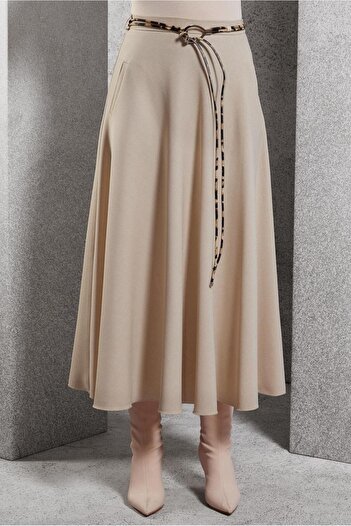 Alvina 60622 Model Belted Skirt