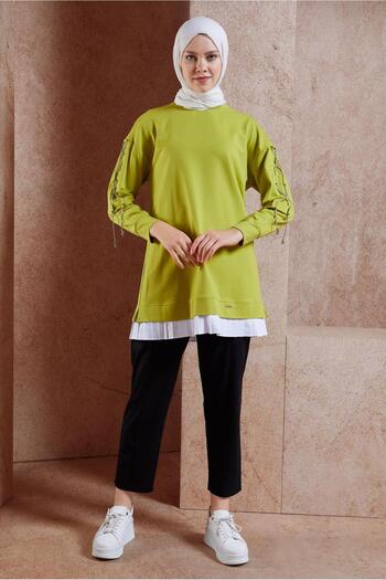 Alvina Tracksuit Tunic - Lace Detailed, Model 44561