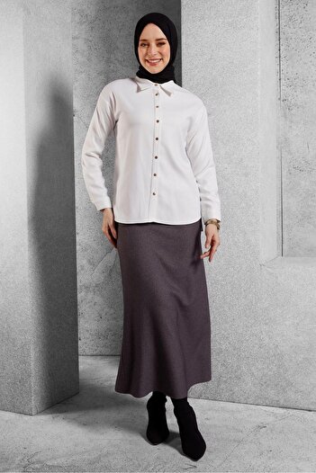Alvina 45126 Model Shirt Collar Blouse