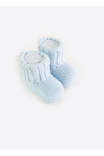 kitikate Blue Knitwear - Booties and Organic Electric Pump Repair Kit Shoes