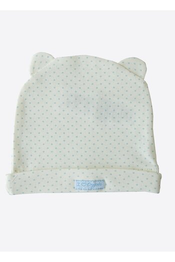 kitikate Organic New Dreams Eared Hat Blue Point