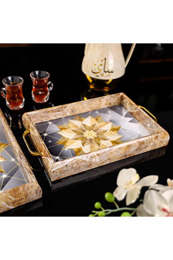 ROYALFORD Arabic Tray Set RF12229 Pack of 2