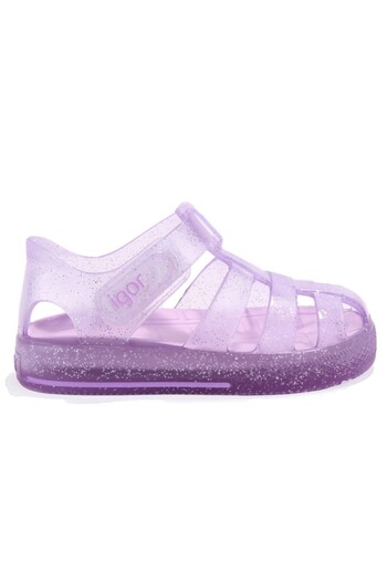 IGOR S10265 Star Glitter Lilac Orthopedic Daily Girl's Sandals