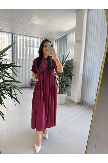 caddstore Dr 8350 Bohemian Burgundy Dress