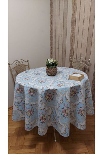 gonk Round,Country Pattern,Duck (Liquid Protective,Stain-Protective) Fabric,Tablecloth