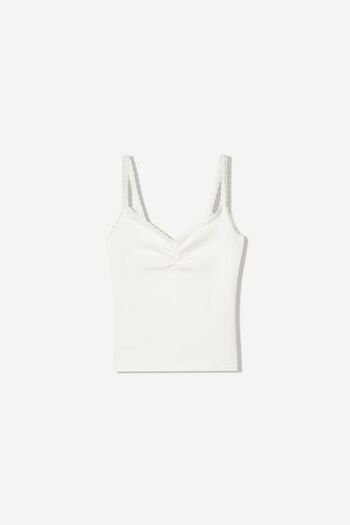 Bershka Askılı dantel bluz