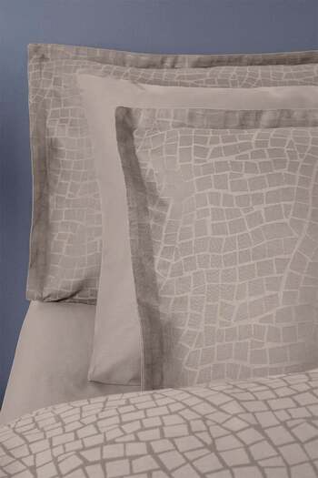 Altınbaşak Adelya Jacquard Satin Double Duvet Cover Set Beige (6 Pieces)