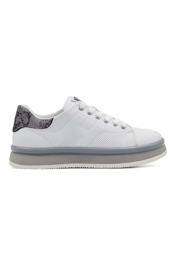 Voyager M030 Mr Men's White-Grey Genuine Leather Casual Sports Shoes
