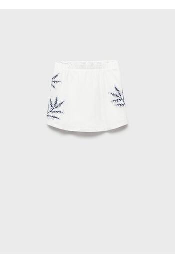 MANGO Kids Fusta pantaloni cu detalii de broderie