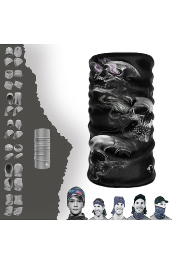 Bebo Store Special Patterned Buff Neck Collar Bandana Balaclava for Extreme Sports Motorcycle and Bicycle Riders
