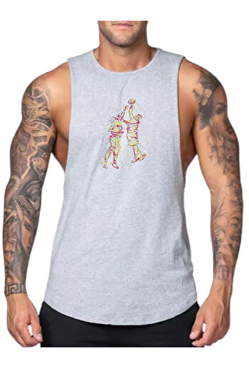 MUTLUGYM Fitness Gym Tank Top Athlete's Tank Top (Basket)