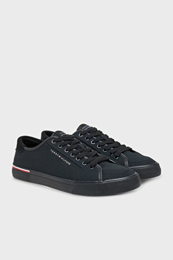 Tommy Hilfiger Pamuklu Logolu Sneaker Ayakkabı Erkek AYAKKABI FM0FM05398 BDS