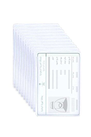 Generic 10-Piece Id Card Holder Transparent