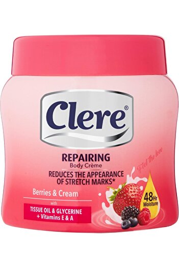 Clere Berries And Cream Moisturizing Body Cream 500 ml