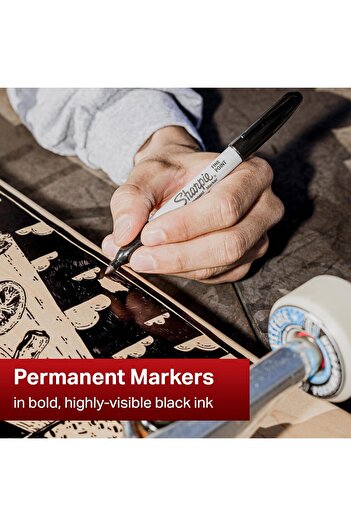 Sharpie Permanent Markers | Fine Point | Black | 24 Count