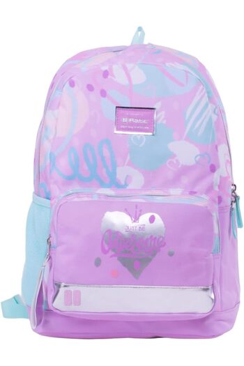 Pause Stylish Students Backpack, 17 Inch Size, Purple/Blue