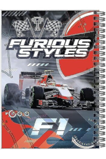 Rainbow Max FORMULA 1 A5 Spiral Notebook Journal, Wirebound Ruled Sketch Book Notepad Diary Memo Pla