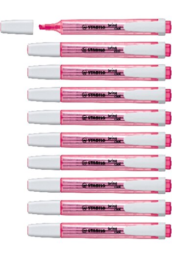 Stabilo Swing Cool Pink Color Highlighter Pen 10-Pieces