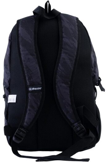 Pause Stylish Students Backpack, 17 Inch Size, Red/Black