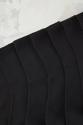 Trendyol Collection Black Unisex 20 Pack Cotton Tennis Socks Tedss25Co00011