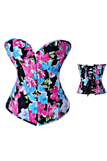 Generic Fashion Women's Lace Up Overbust Corset Body Shaper Underwear