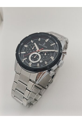 NAUTICAL Men's Steel Wristwatch with Calendar