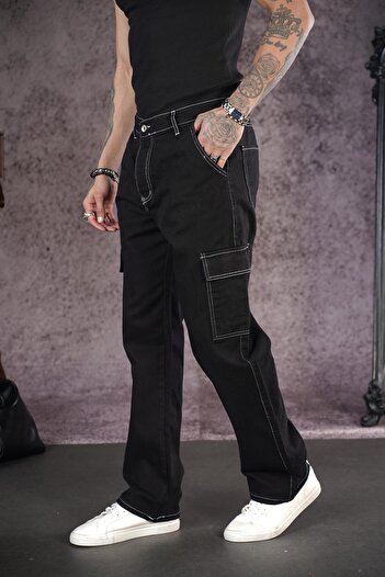 king brich Baggy Fit Pocket Men's Jeans