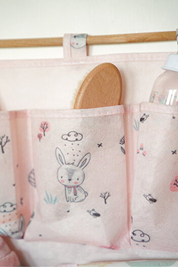 Serstil Pink Rabbit Serisi 2 Katlı Duvar Tipi Düzenleyici - 36 x 46 cm