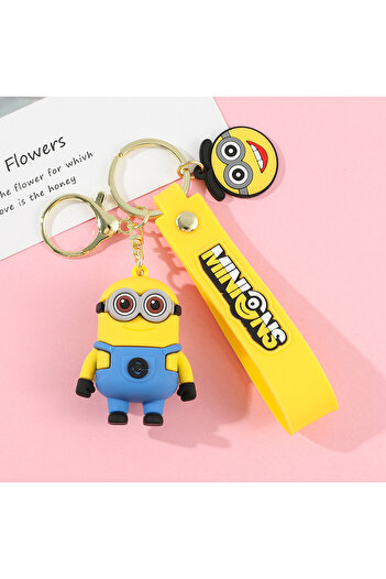Choice 4 Super Cute Despicable Me Series Cartoon Model Keychain Minions Eggs Creative And Exquisite Kawaii.