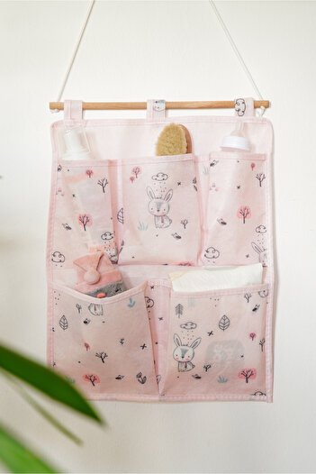 Serstil Pink Rabbit Serisi 2 Katlı Duvar Tipi Düzenleyici - 36 x 46 cm
