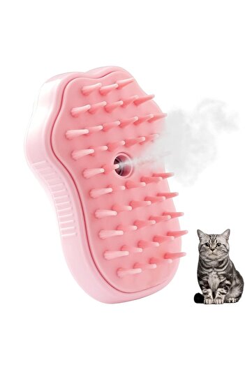 fulina 3-in-1 Steamy Cat Brush, For removing tangles, loosening hairs and massage