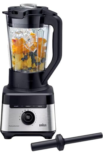 Braun خلاط PowerBlend 7 iTexture Control، 9 برامج طعام، 1400 واط، إبريق قوي