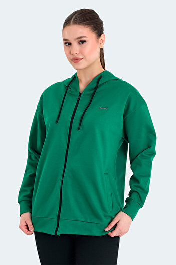 Slazenger Kathleena Print Women's Green Sweatshirt
